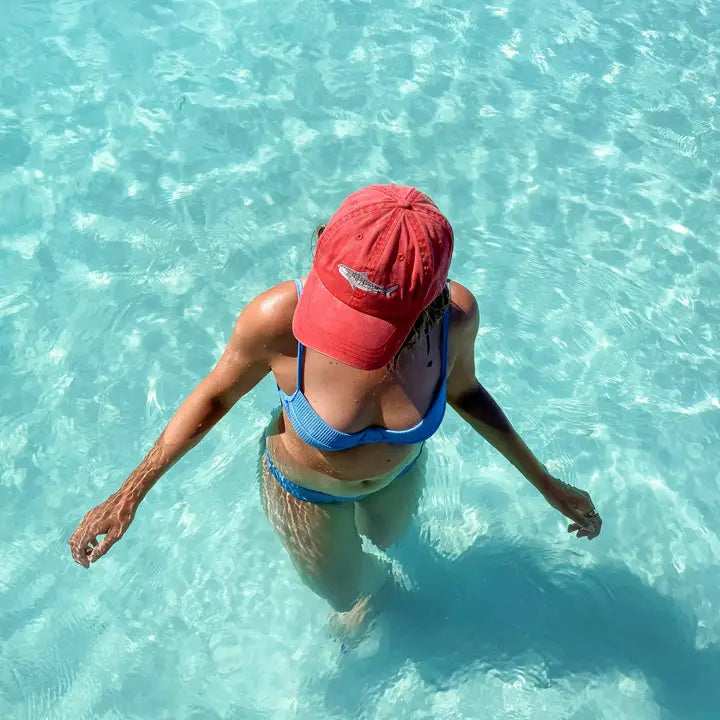 PALLION POINT - FISH LIDS - Tiger Shark Cap in Red