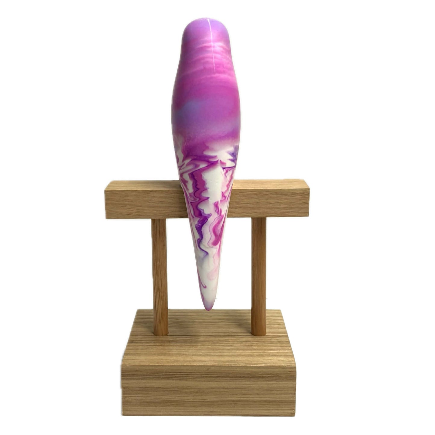 PETE CROMER - RESIN BUDGERIGAR #12 - Passionfruit Purple