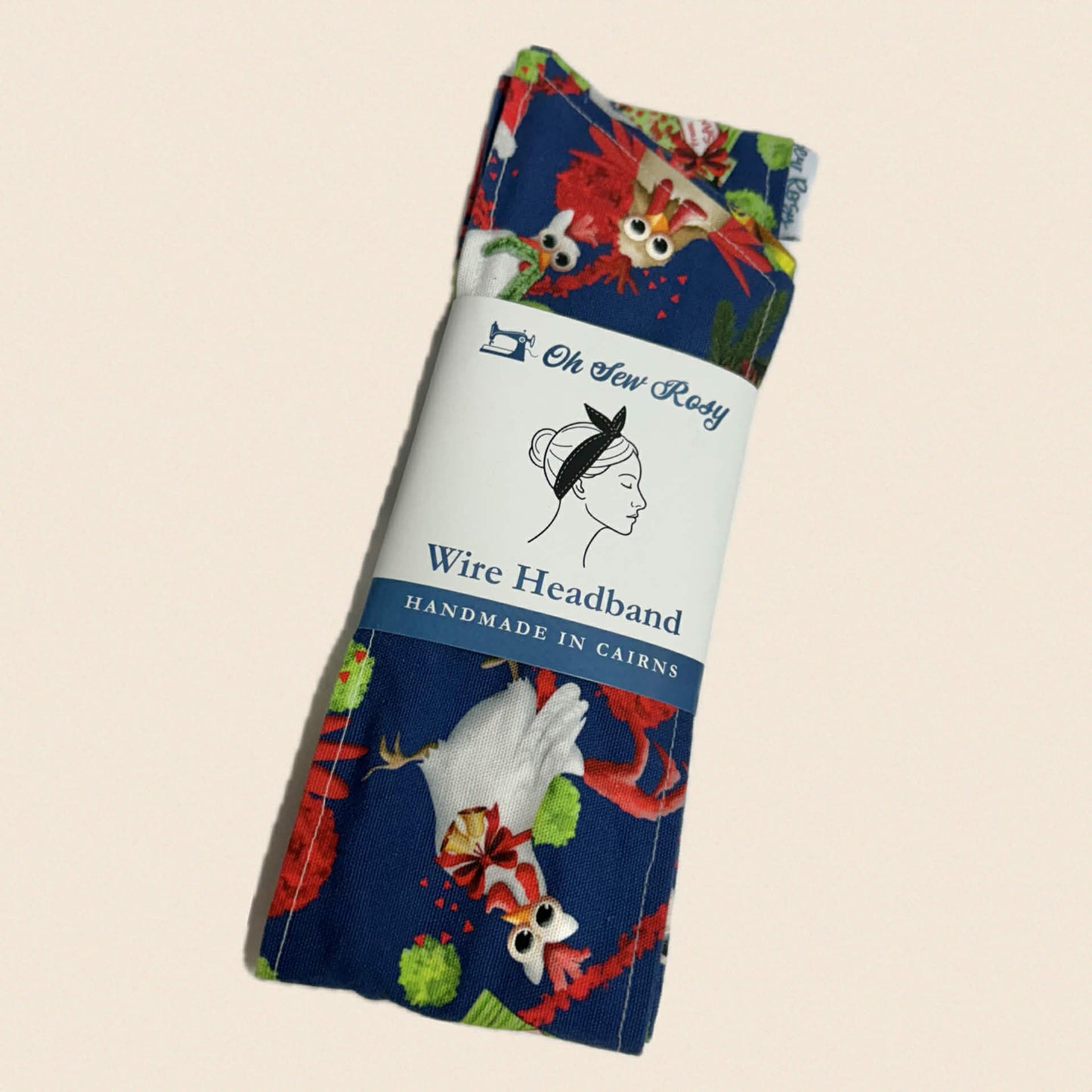 OH SEW ROSY: CHRISTMAS WIRE HEADBAND - Christmas Chickens