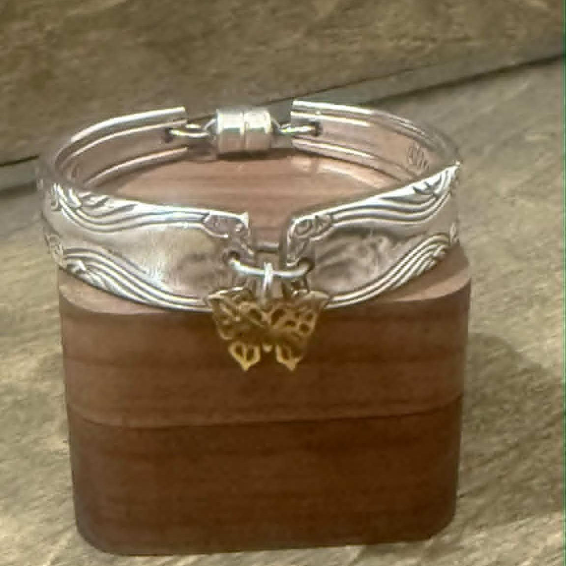MOLLY MADE- Vintage 'Charm' Silverware Handle Bracelet