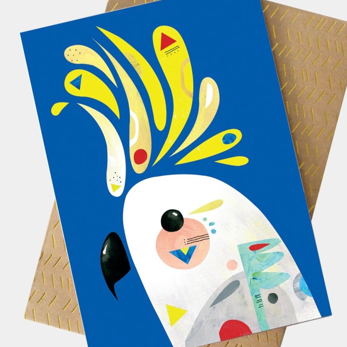 PETE CROMER - COCKATOO GREETING CARD