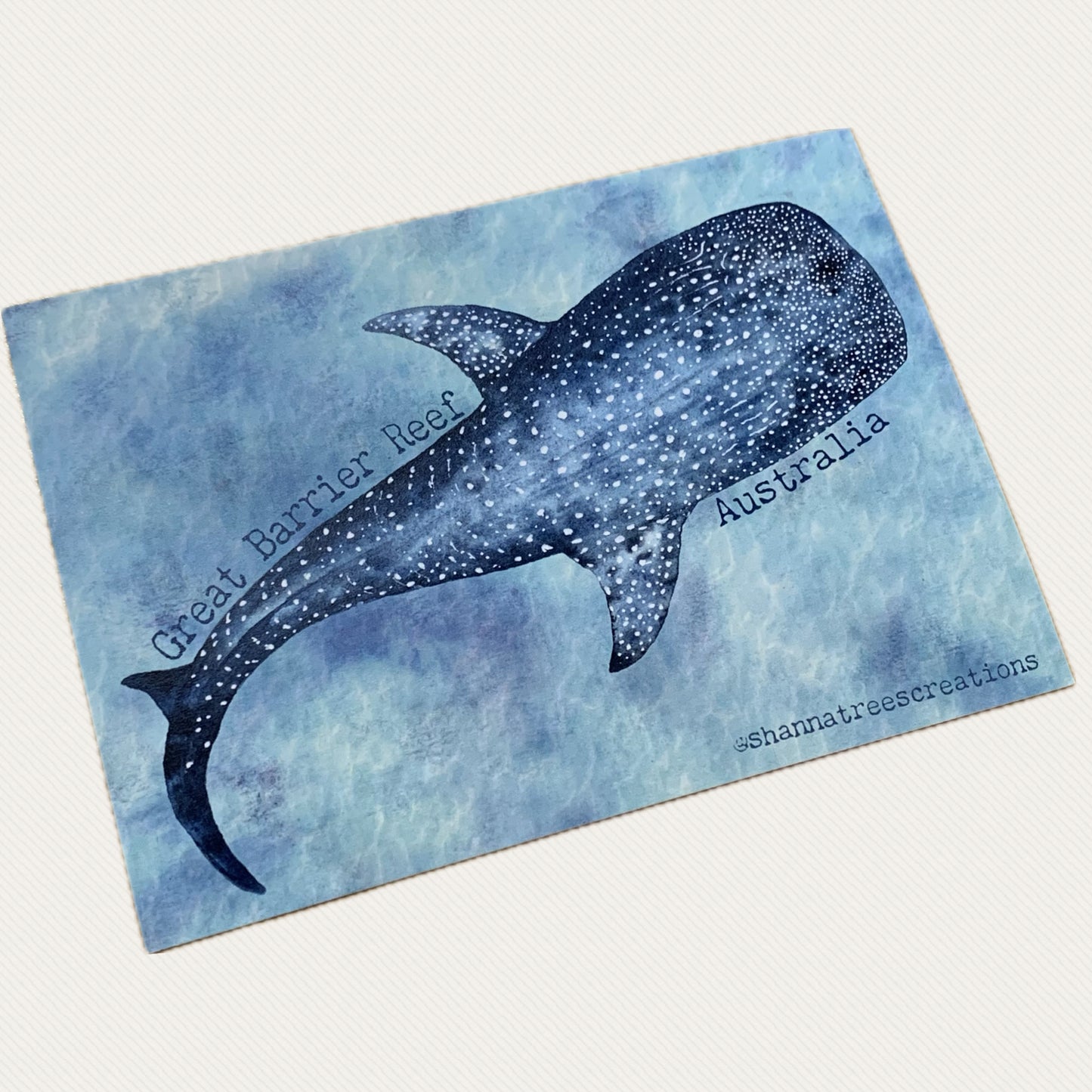 Shanna Trees Creations- Whale Shark GBR Postcard
