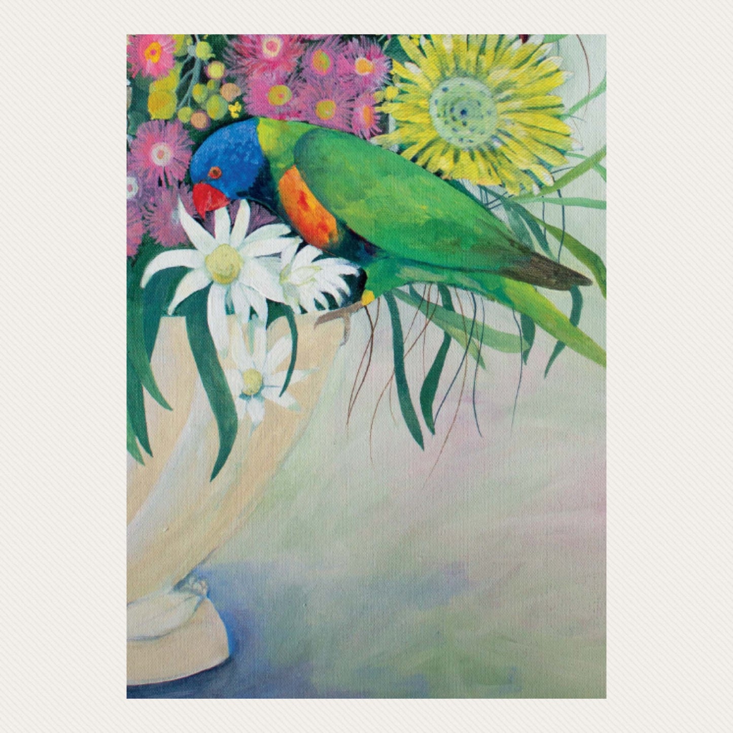 NUOVO - "Lorikeet & Nectar" by Daniela Glassop- GREETING CARD