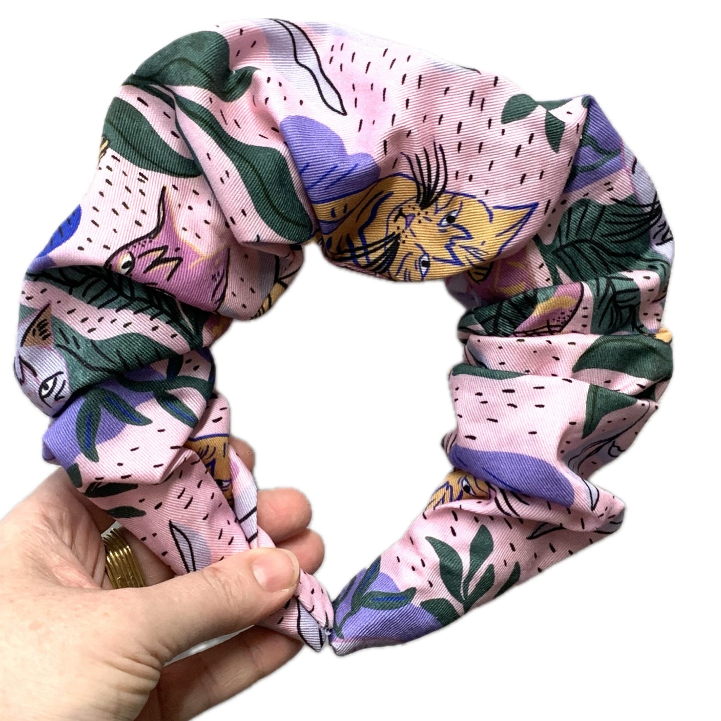 MAKIN’ WHOOPEE - "House Cat Jungle" - JUMBO SCRUNCHIE HEADBANDS
