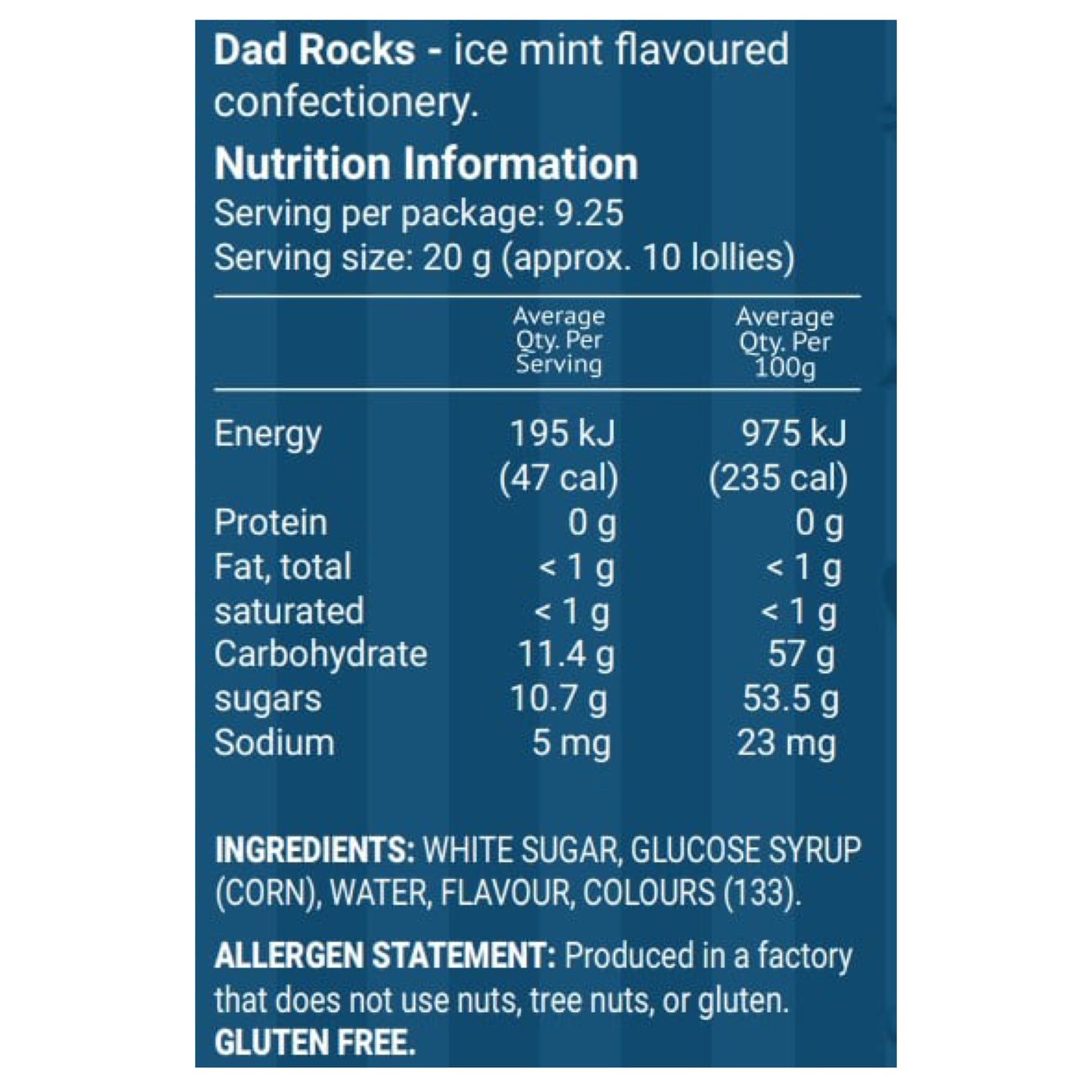 Scott Bros. Candy - Dad Rocks