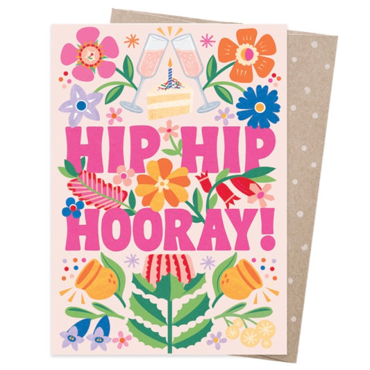 EARTH GREETINGS- Hip Hip Hooray! Card