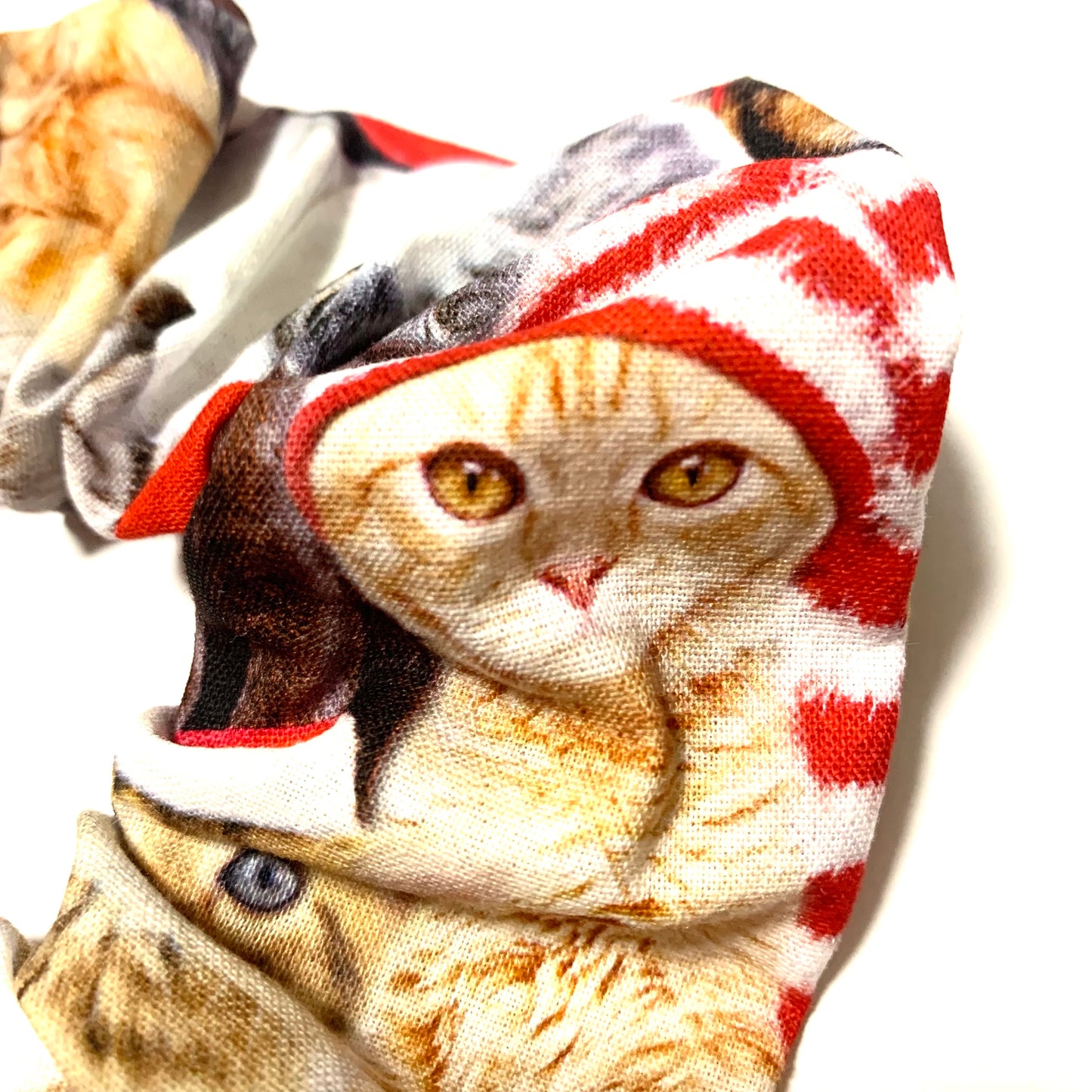 MUMMA WHOOPEE - Jumbo "Christmas Kitties" Christmas Scrunchies