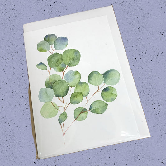 ESZTER'S CREATIONS- "Eucalyptus Branch"- Greeting Card