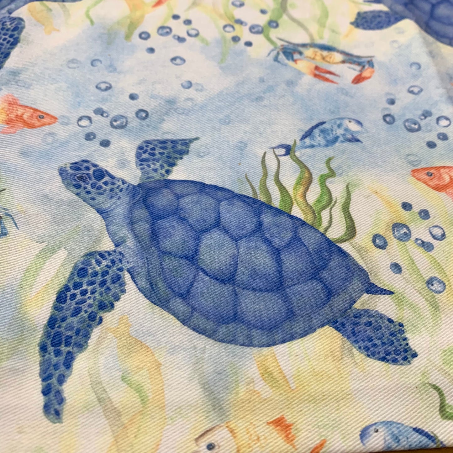 Shanna Trees Creations- "Turtles" Cotton Tea Towel