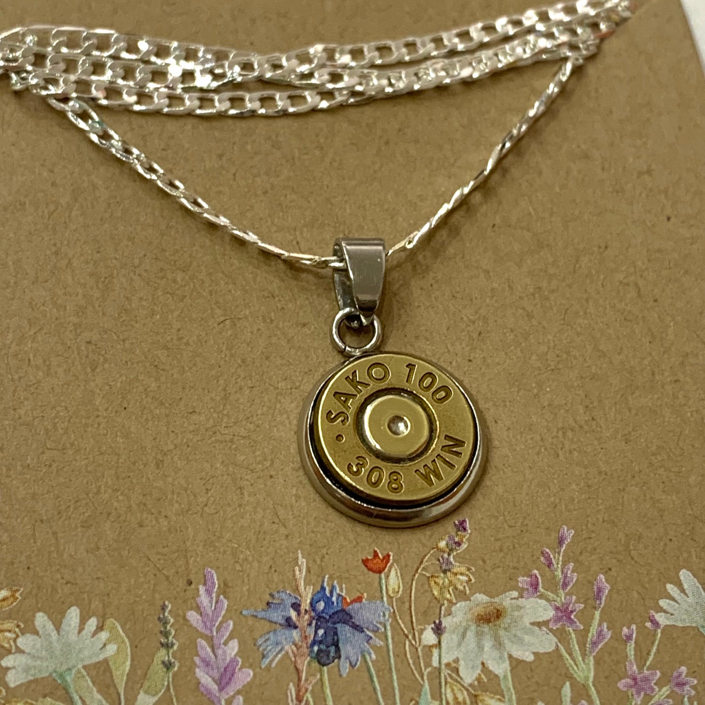 WILD BRASS- Pendant Necklace with Brass Primer