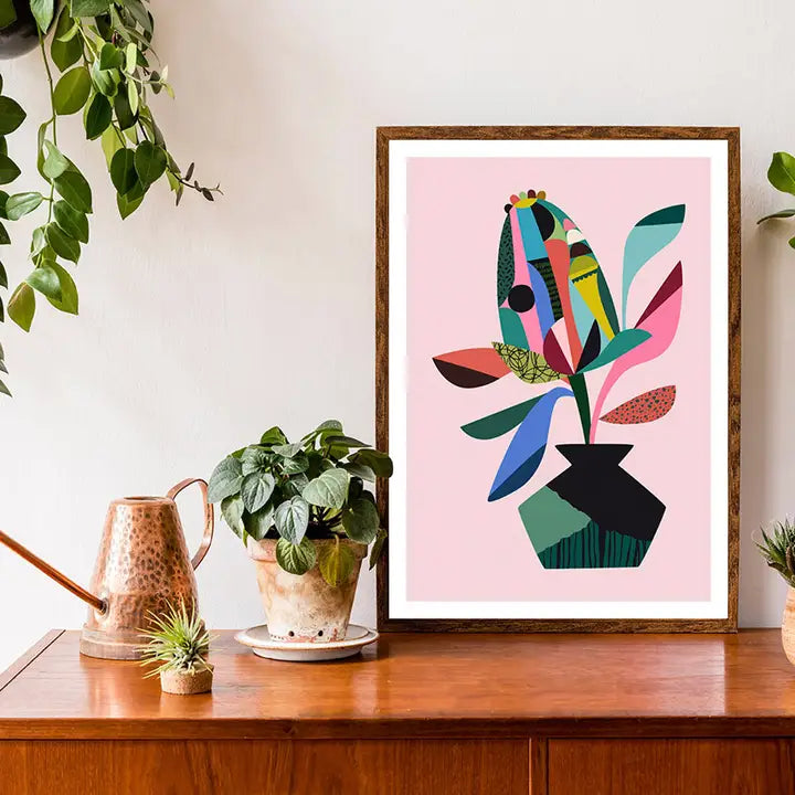 3 BIRDIES STUDIO- "Banksia" A5 Art Print