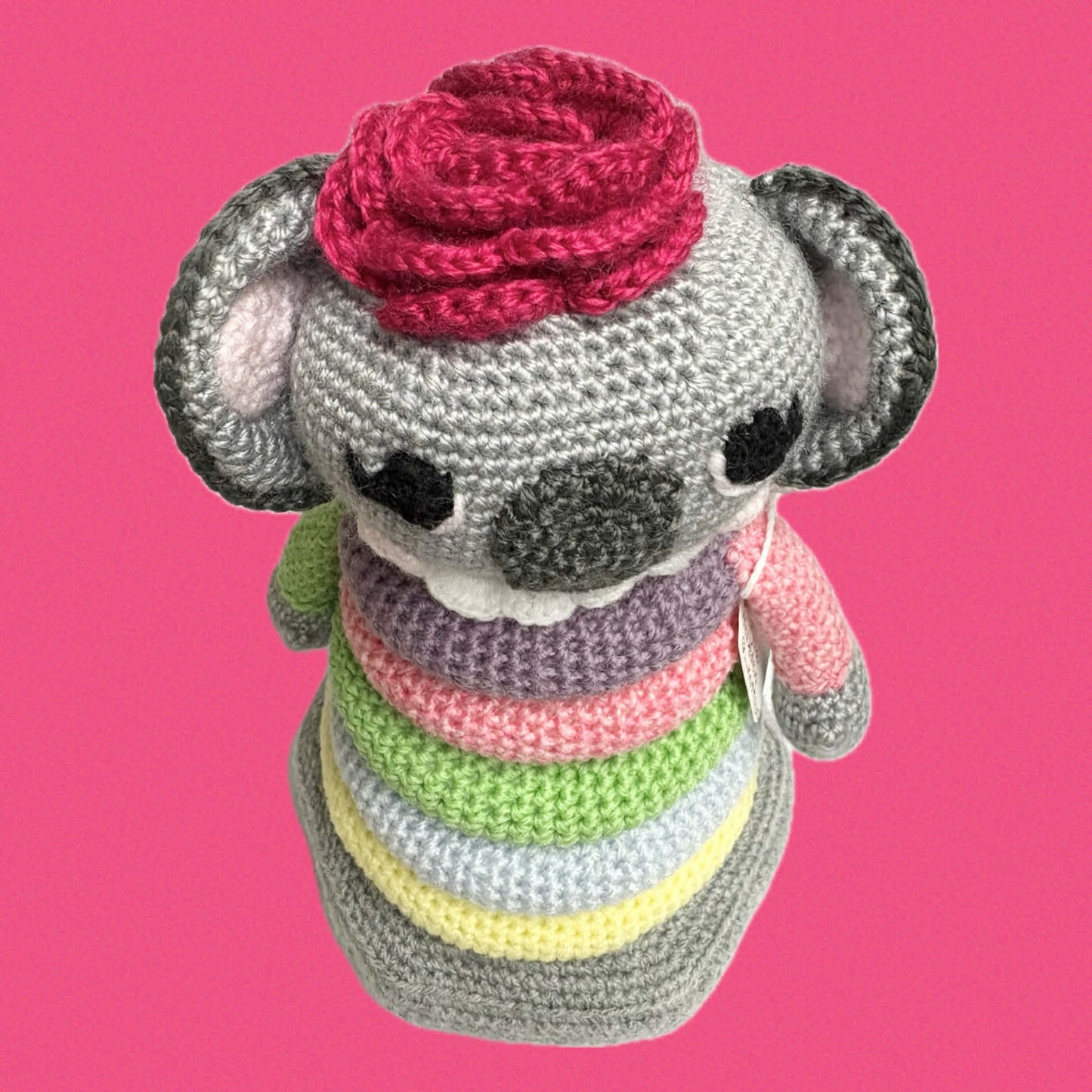 HOOKED BY JEN- Nutsy Crochet Stacking Koala