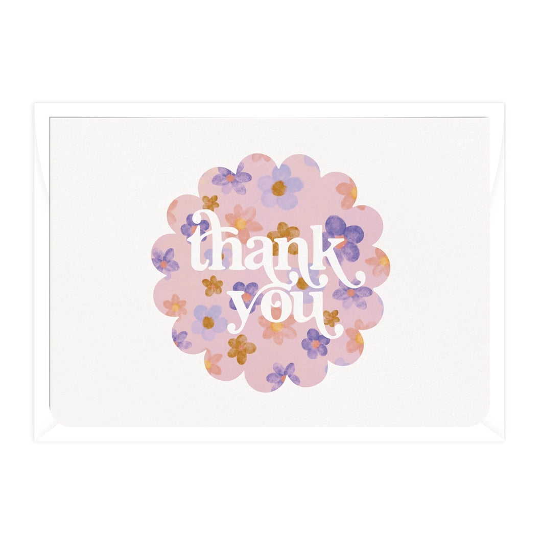 DAYMAKER STATIONERY- "Thank You Blossoms"- Blank Card