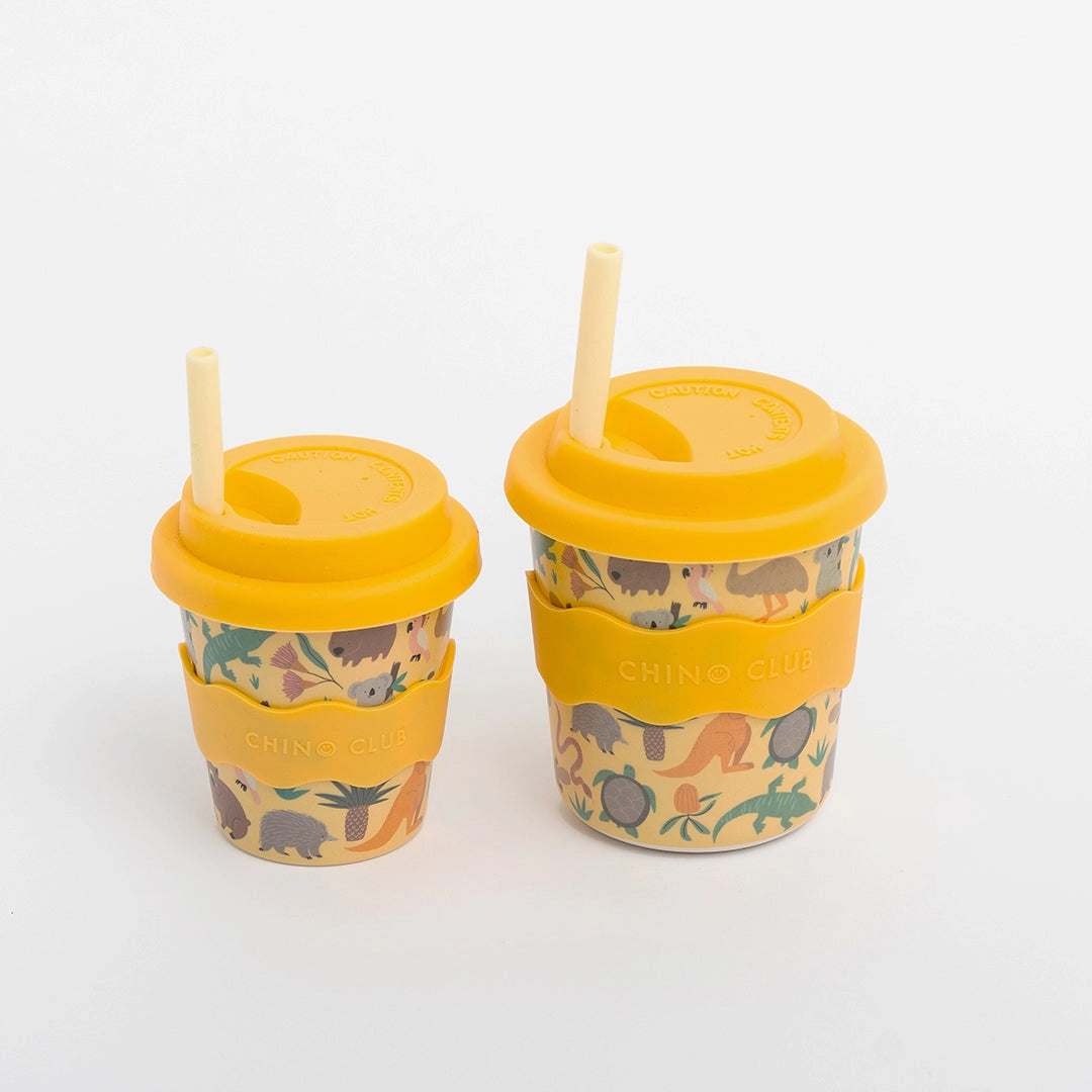 CHINO CLUB- Kids 8oz Reusable Keep Cup- Aussie Animals
