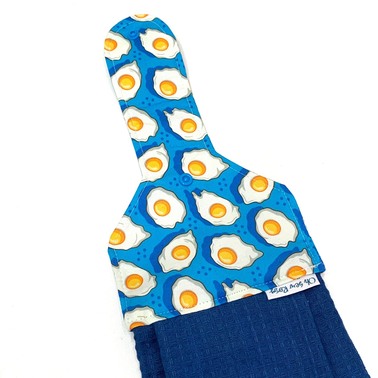 OH SEW ROSY: Hanging Towels- Fried Eggs