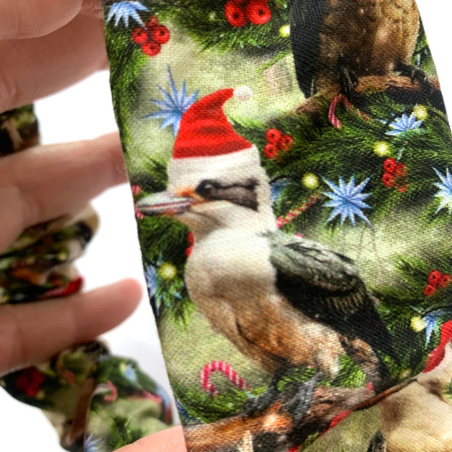 MUMMA WHOOPEE - Jumbo "Jolly Kookaburras"- Christmas Scrunchies