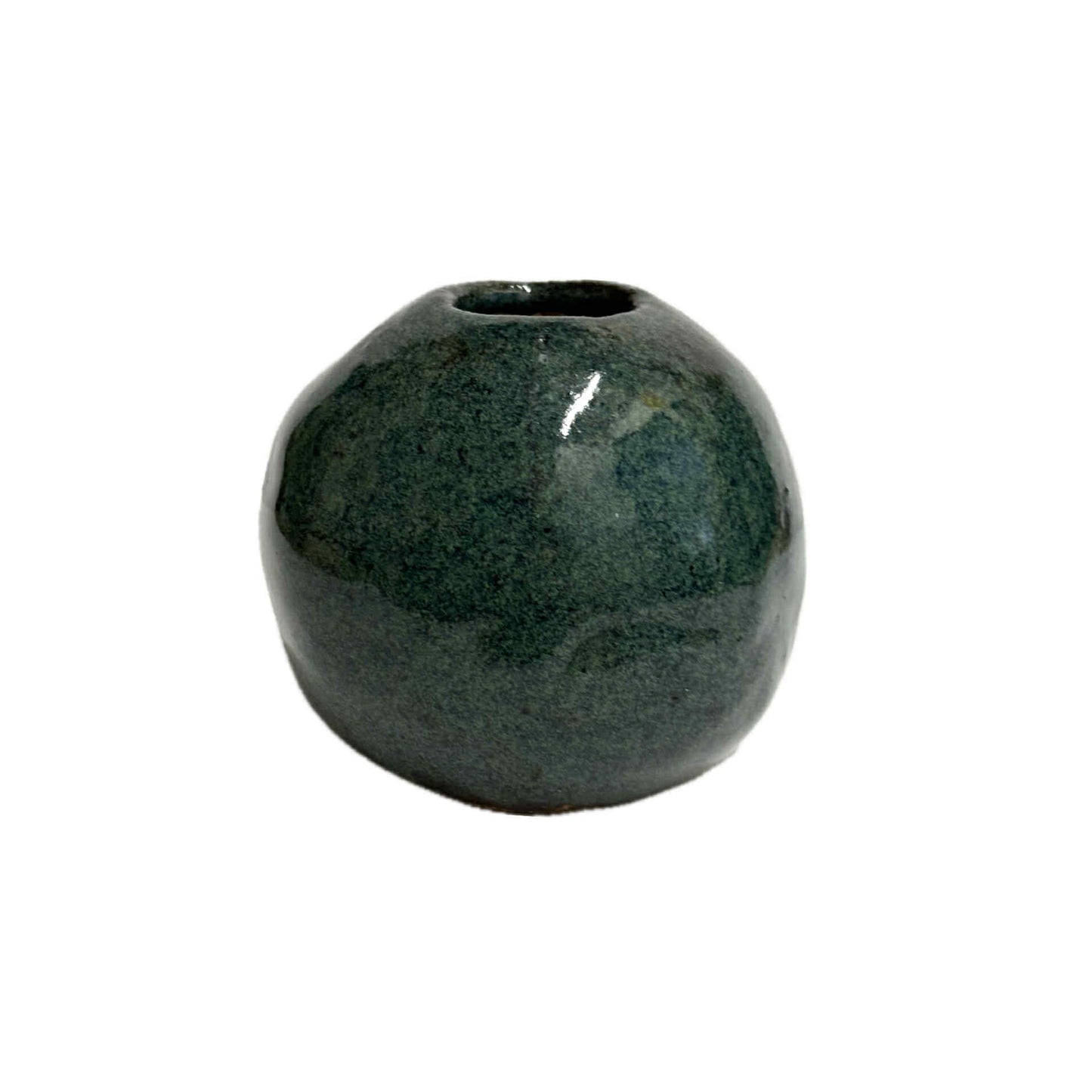 INSPIRED BY NATURE - Deep Harbour Round Vase – Green, Blue and Teal