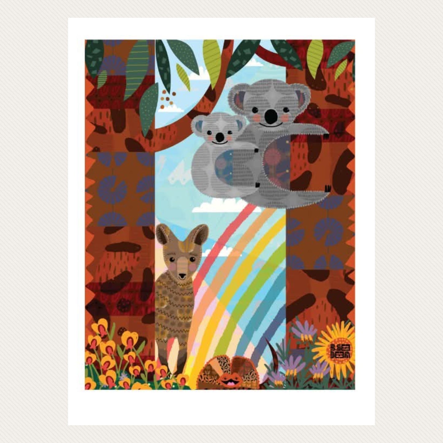 NUOVO - "Koalas & Kangaroos" by Bronwyn Seedeen- GREETING CARD