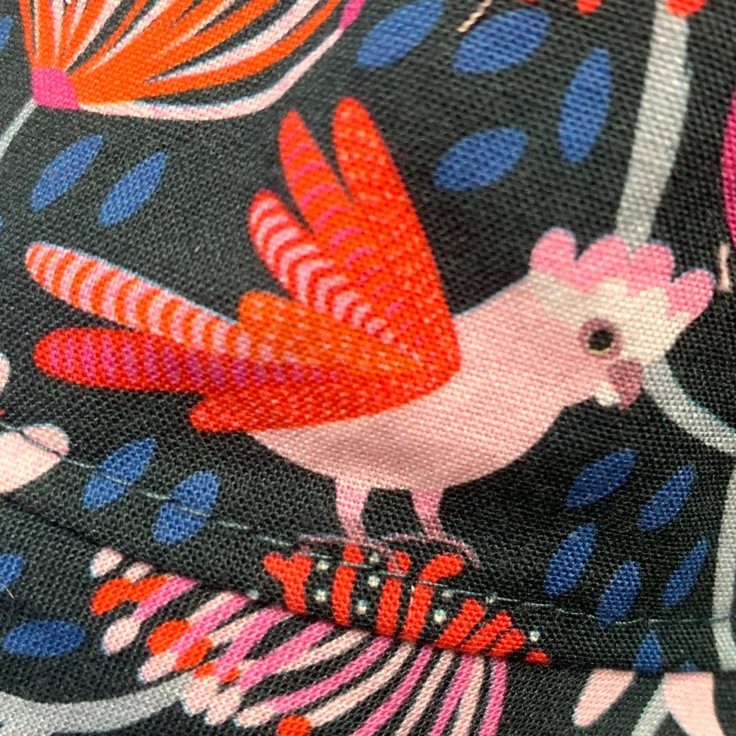 Teacups n Quilts- Galahs Fabric Hat- Adult Size