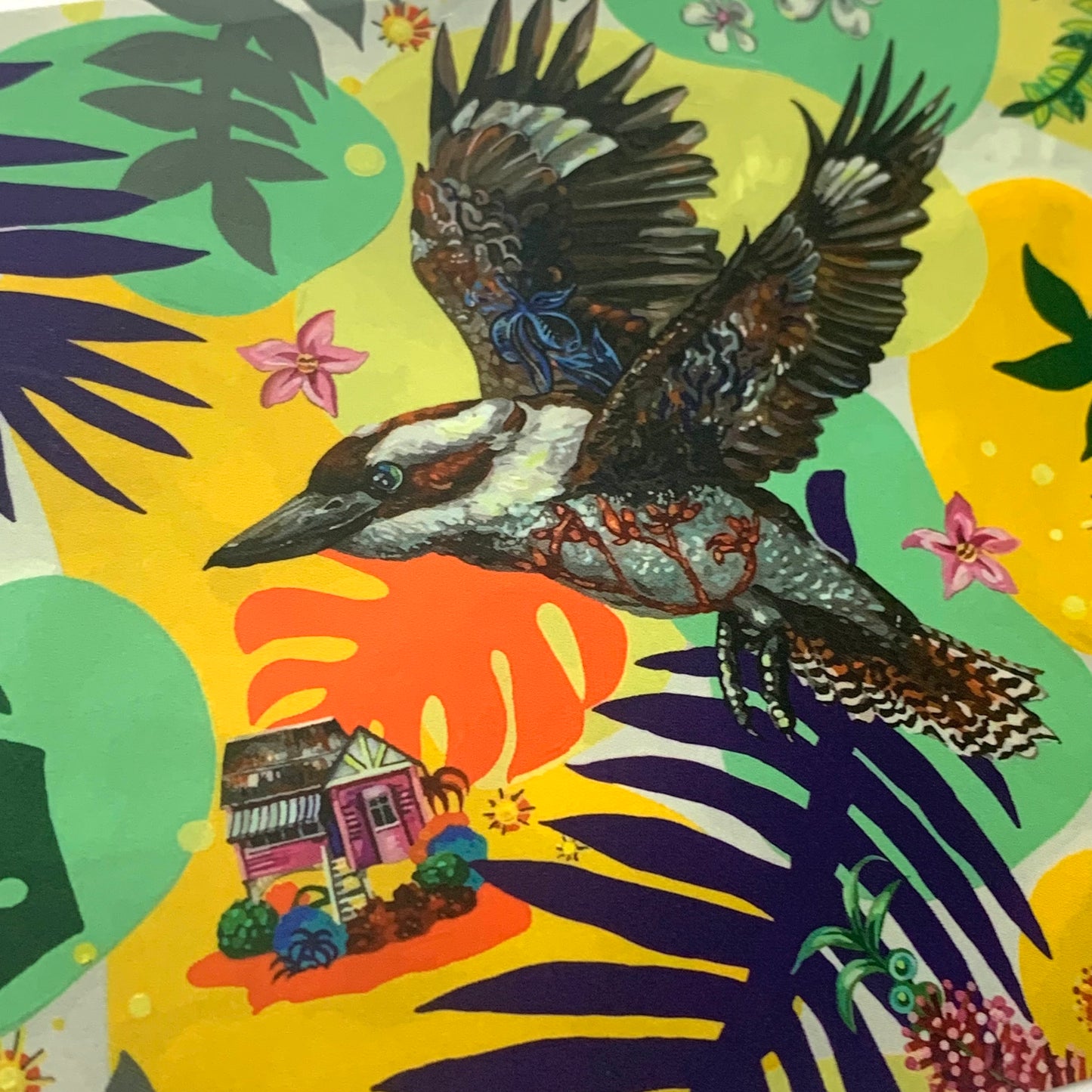 HAYLEY GILLESPIE - "Kookaburra & Queenslanders" POSTCARD