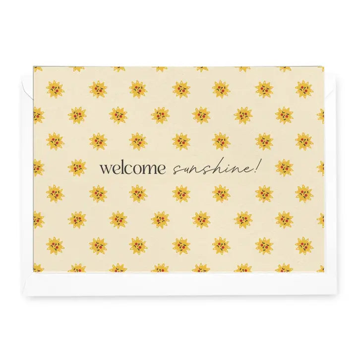 DAYMAKER STATIONERY- "Welcome Sunshine " - Baby Card