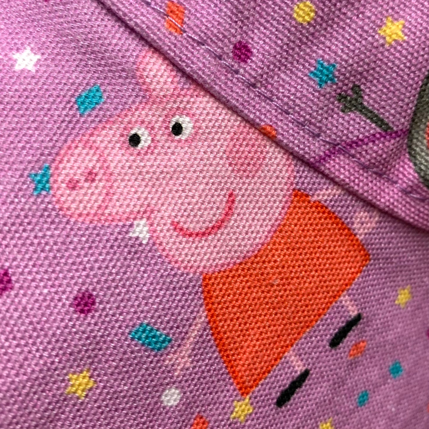Teacups n Quilts- Peppa Pig Fabric Hat - Kids Size Medium