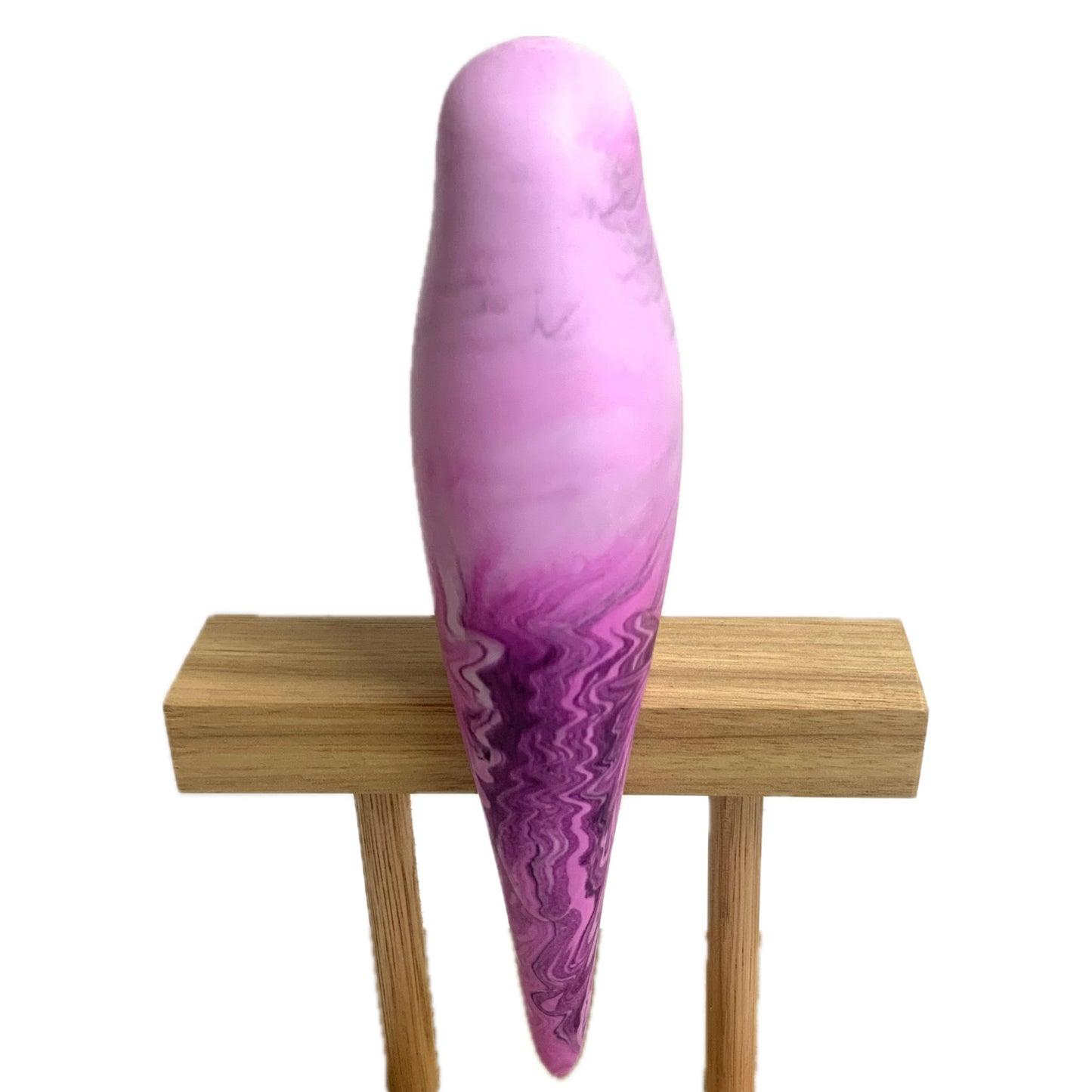 PETE CROMER - RESIN BUDGERIGAR #8 - Boysenberry Swirl