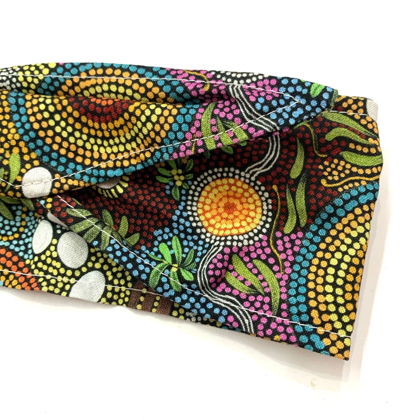 OH SEW ROSY: WIRE HEADBAND - Budgerigar Dreaming (Warlukurlangu Fabric)