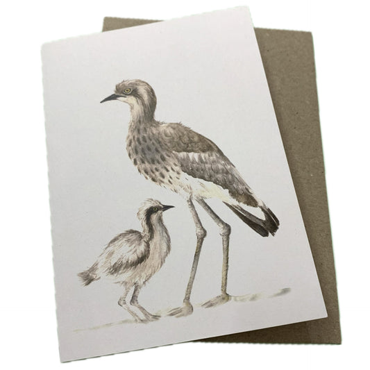 Shanna Trees Creations- Curlew & Chick Regular Greeting Card
