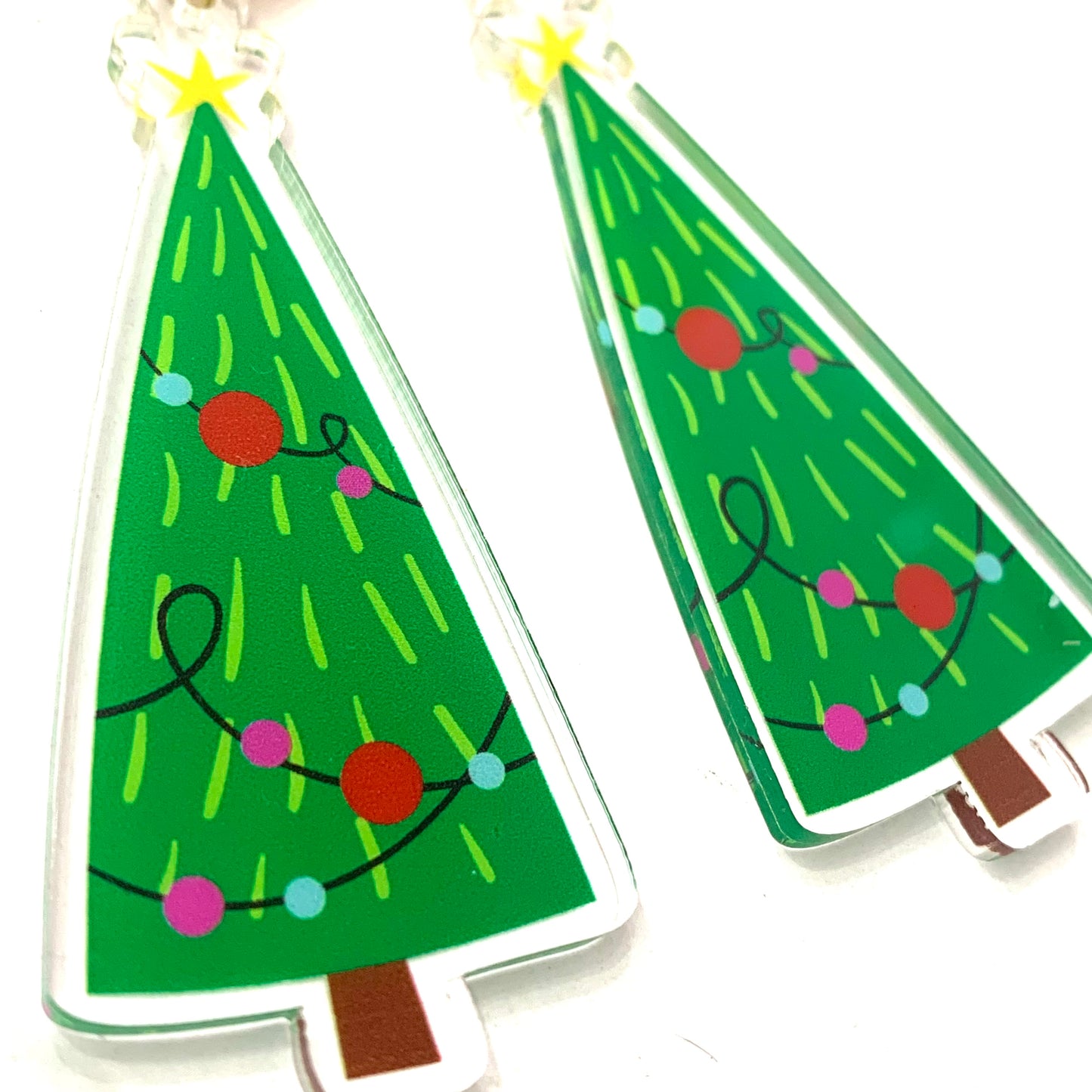 MAKIN' WHOOPEE - “Merry & Bright Trees” Christmas STUD DANGLES