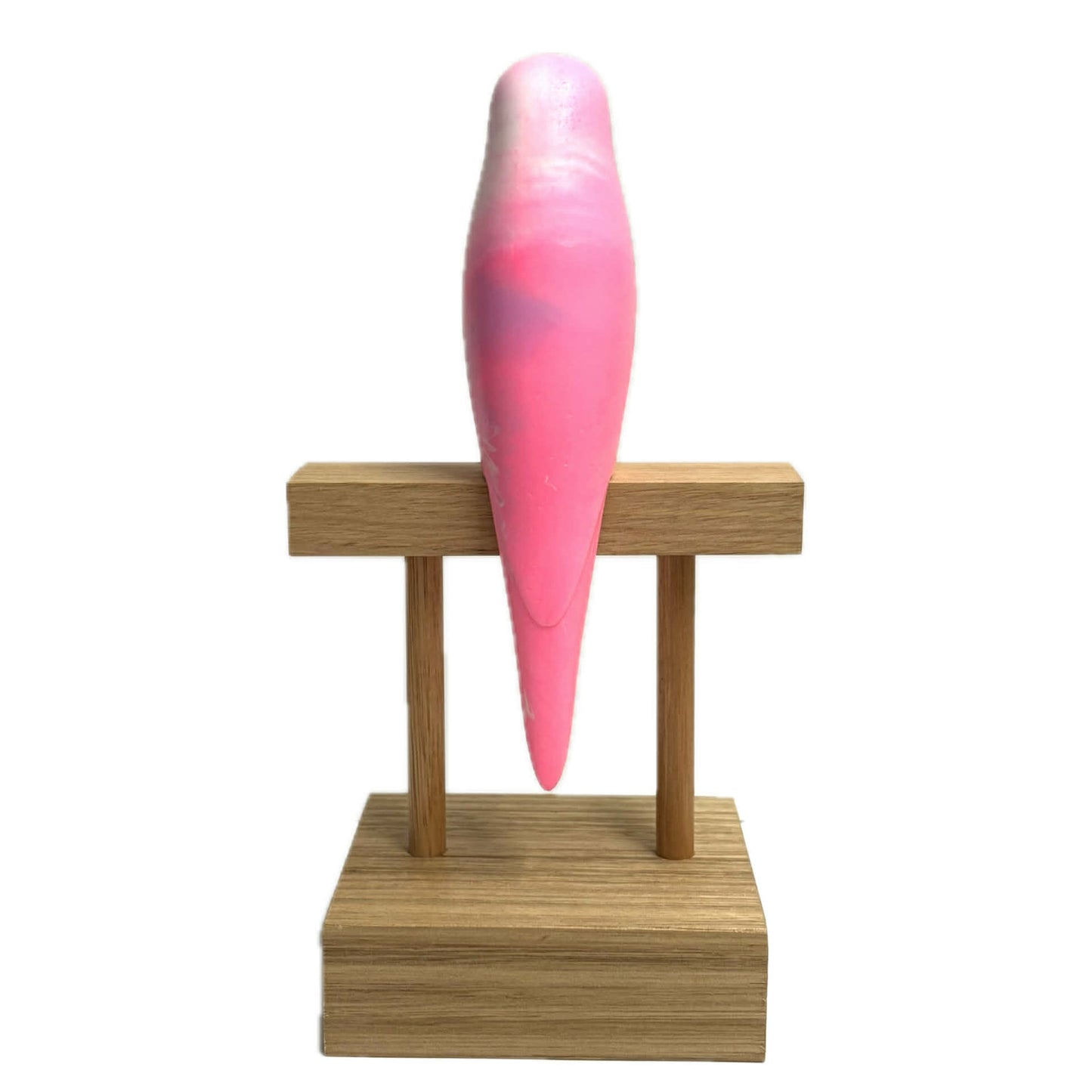 PETE CROMER - RESIN BUDGERIGAR #7 - Pretty in Pink Swirl
