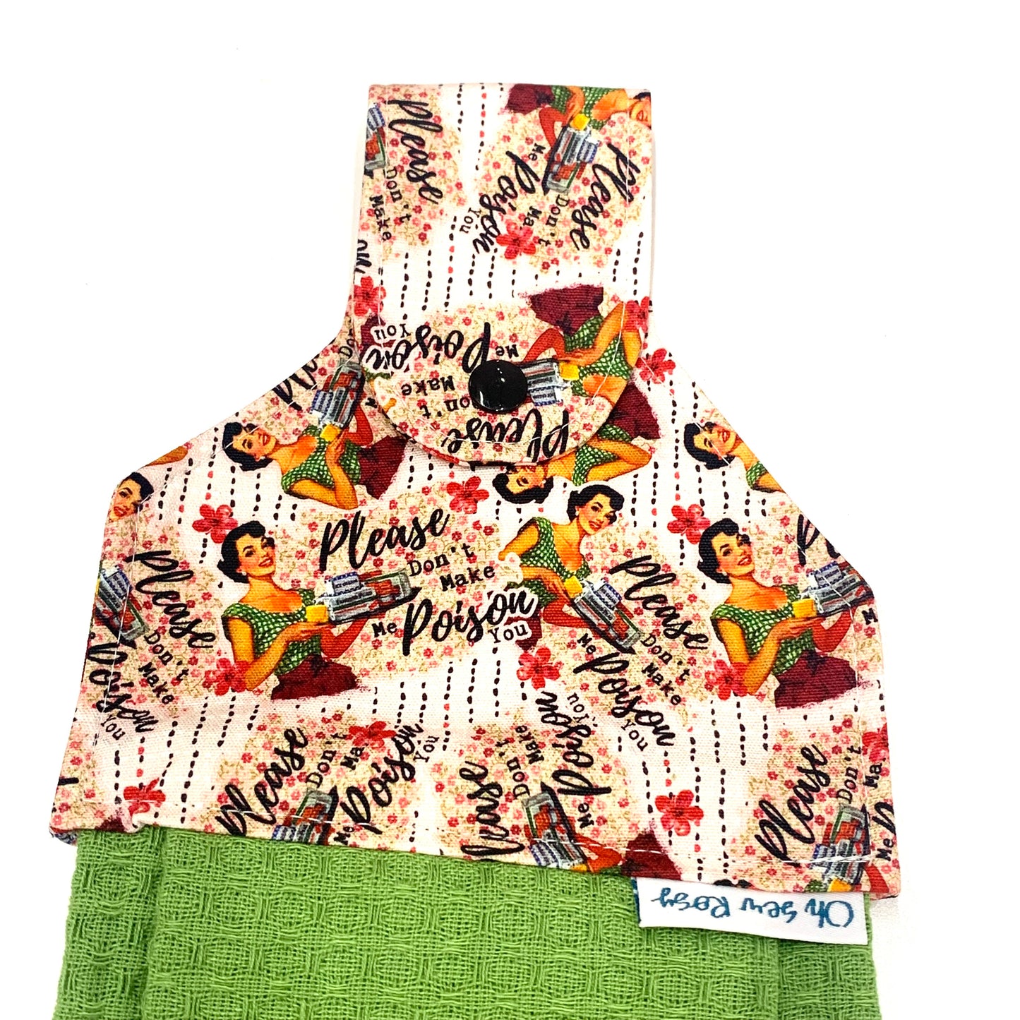 OH SEW ROSY: Hanging Towels- Poison