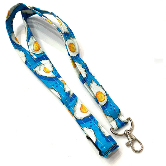 OH SEW ROSY: FABRIC LANYARD - Fried Egg