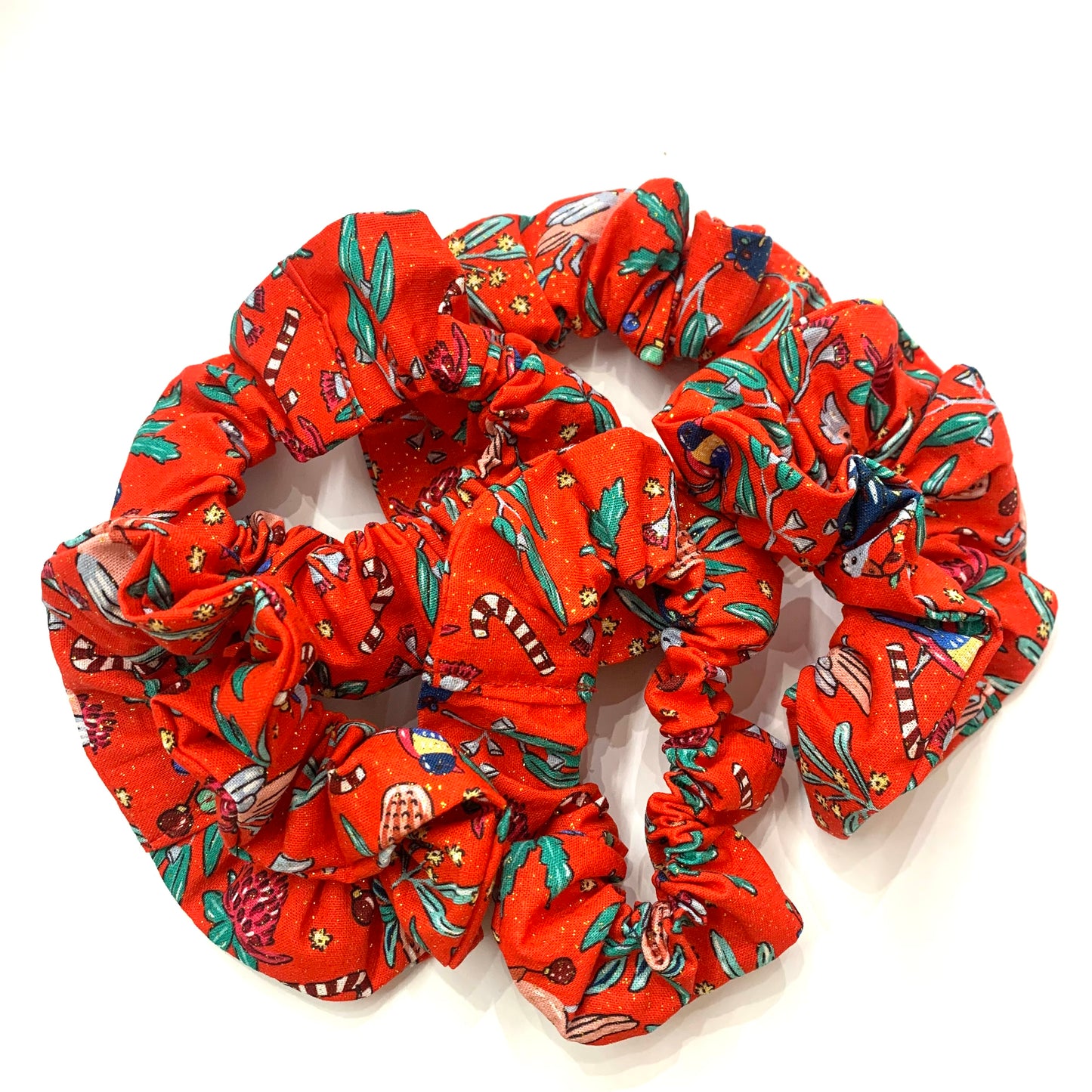 MUMMA WHOOPEE - Regular “Sparkly Aussie Christmas” SCRUNCHIE