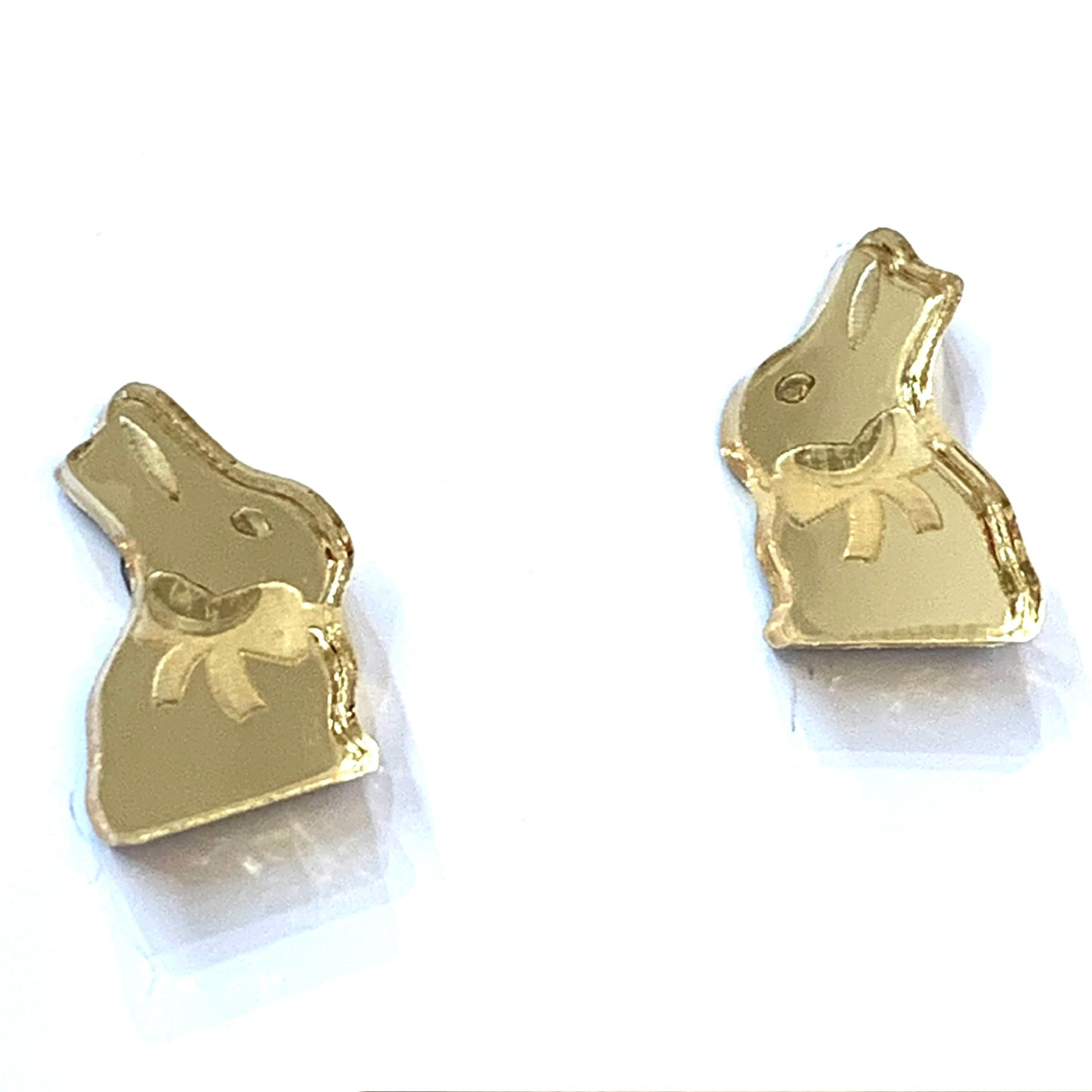 MAKIN' WHOOPEE - Gold Wrapped Chocolate Bunny Studs