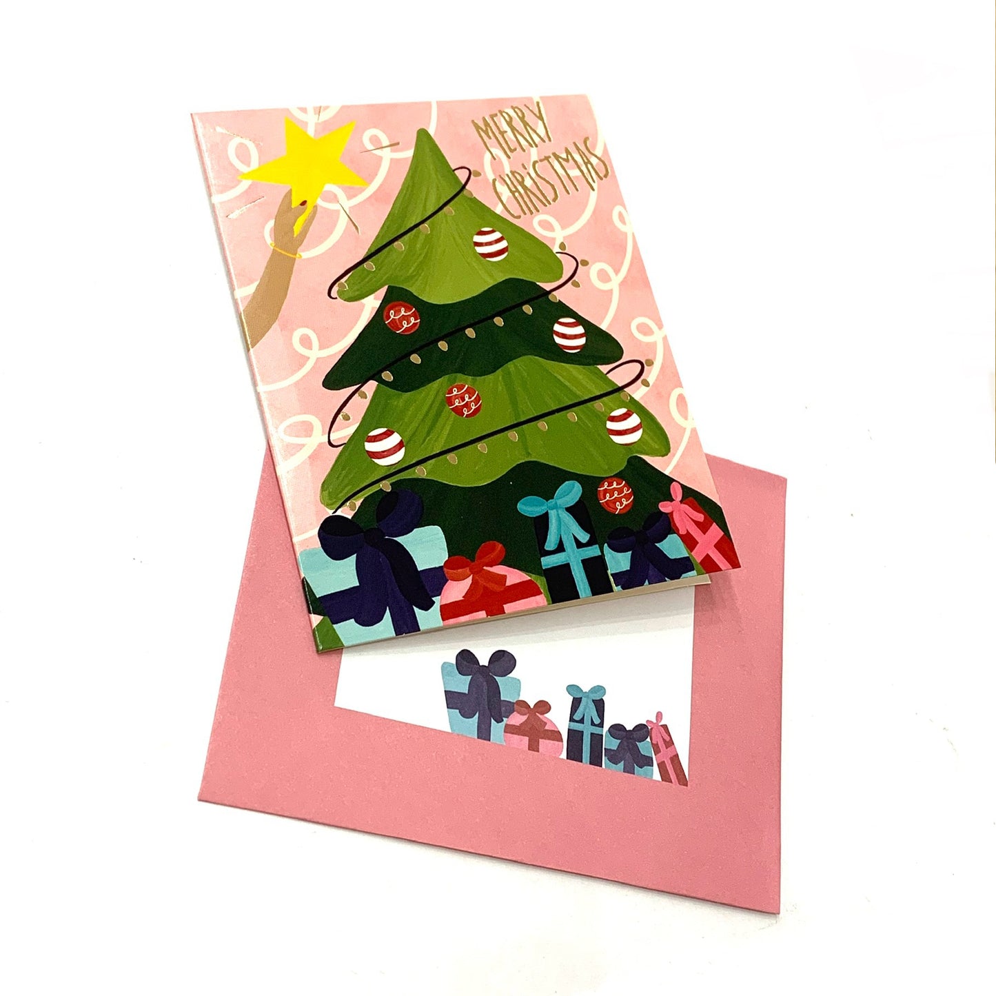 CANDLE BARK CREATIONS - "Tree Topper"- Single Christmas Cards