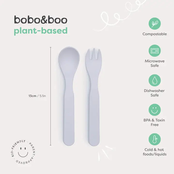BOBO & BOO- Plant-Based Cutlery Set - Yellow