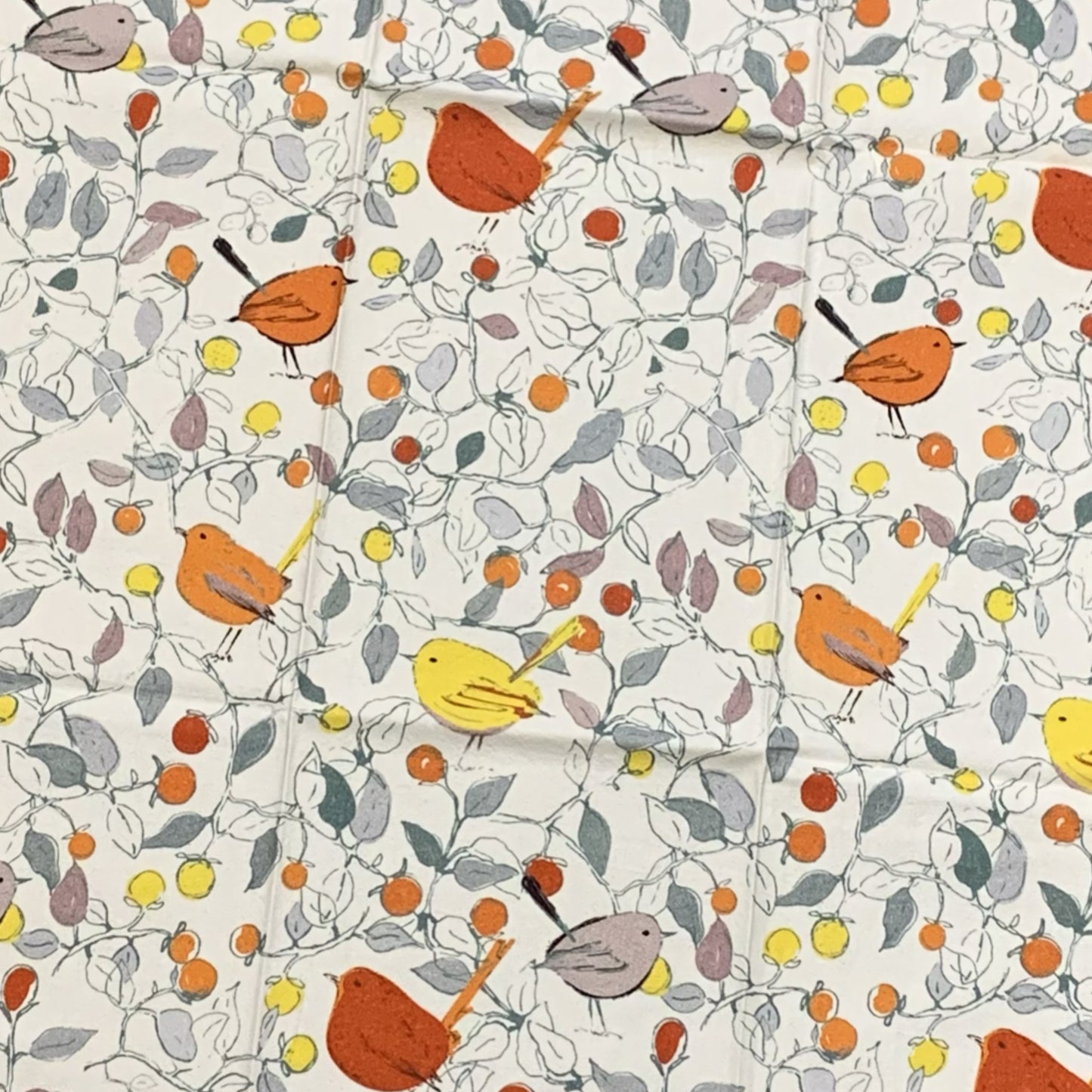 ESZTER'S CREATIONS - "Wrens"- Tea Towel
