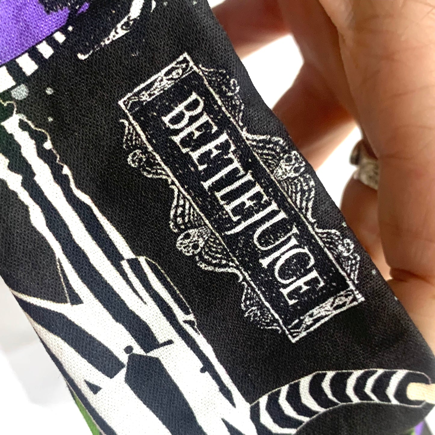 MUMMA WHOOPEE - "Beetlejuice" Halloween Jumbo Scrunchies