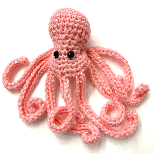 BEAKNITS- CROCHETED OCTOPUS - Light Pink