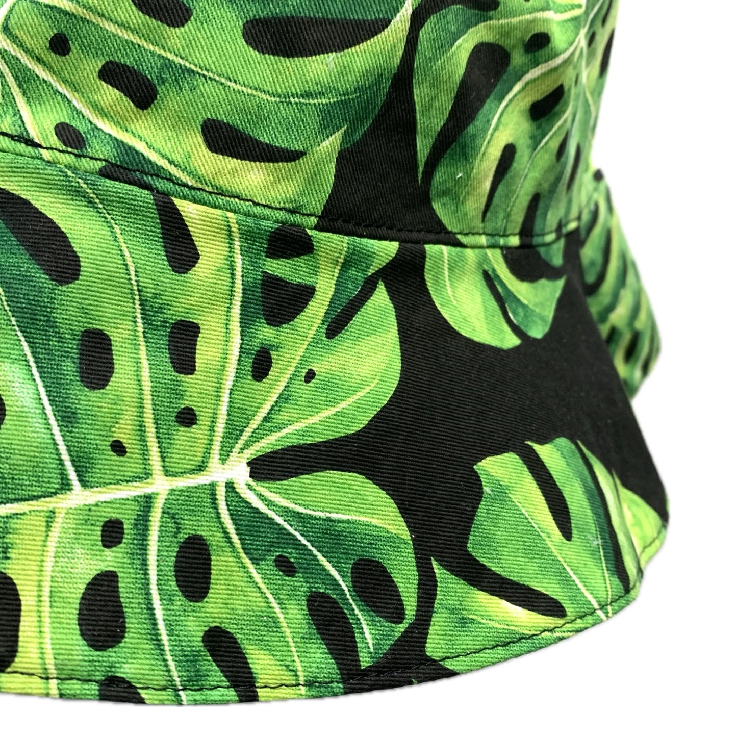Teacups n Quilts - Monstera Fabric Hat- Adult Size