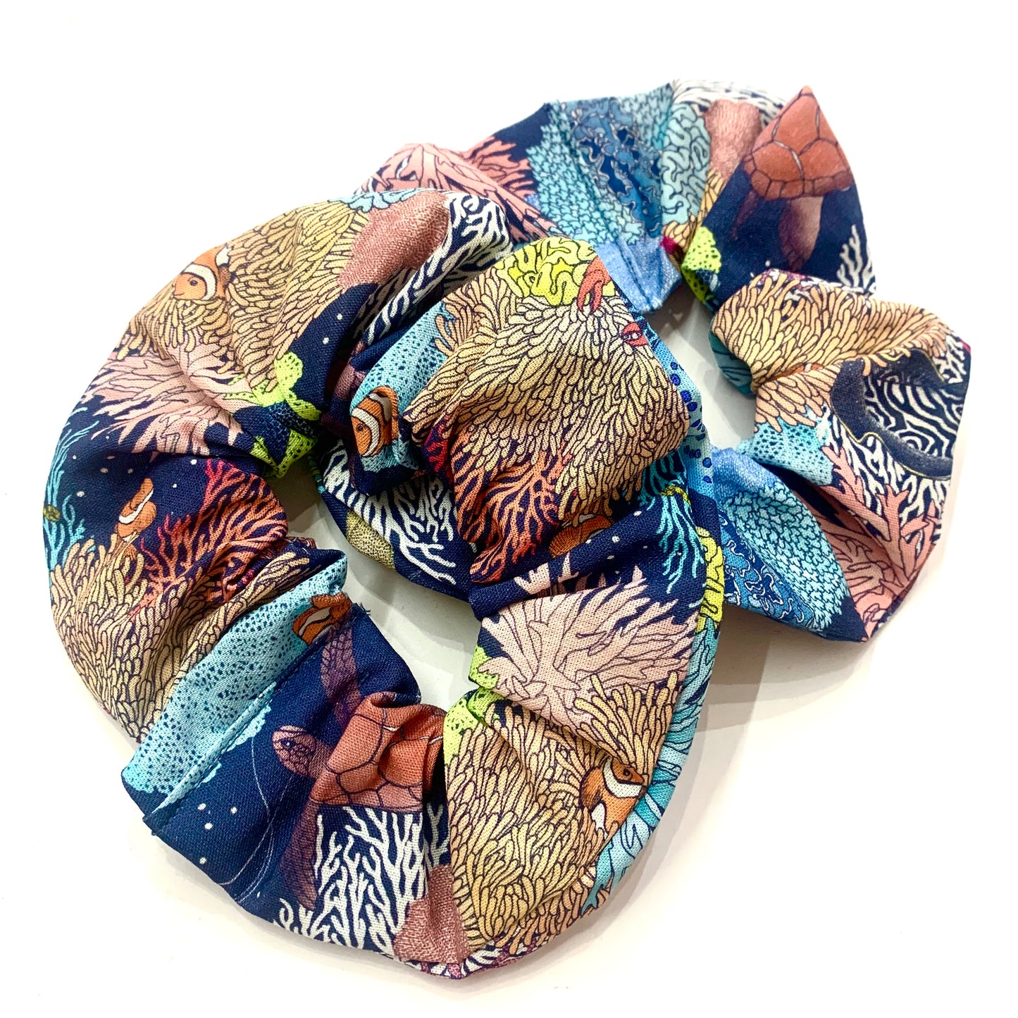 MAKIN' WHOOPEE - JUMBO "Blue Seas Reef" SCRUNCHIES