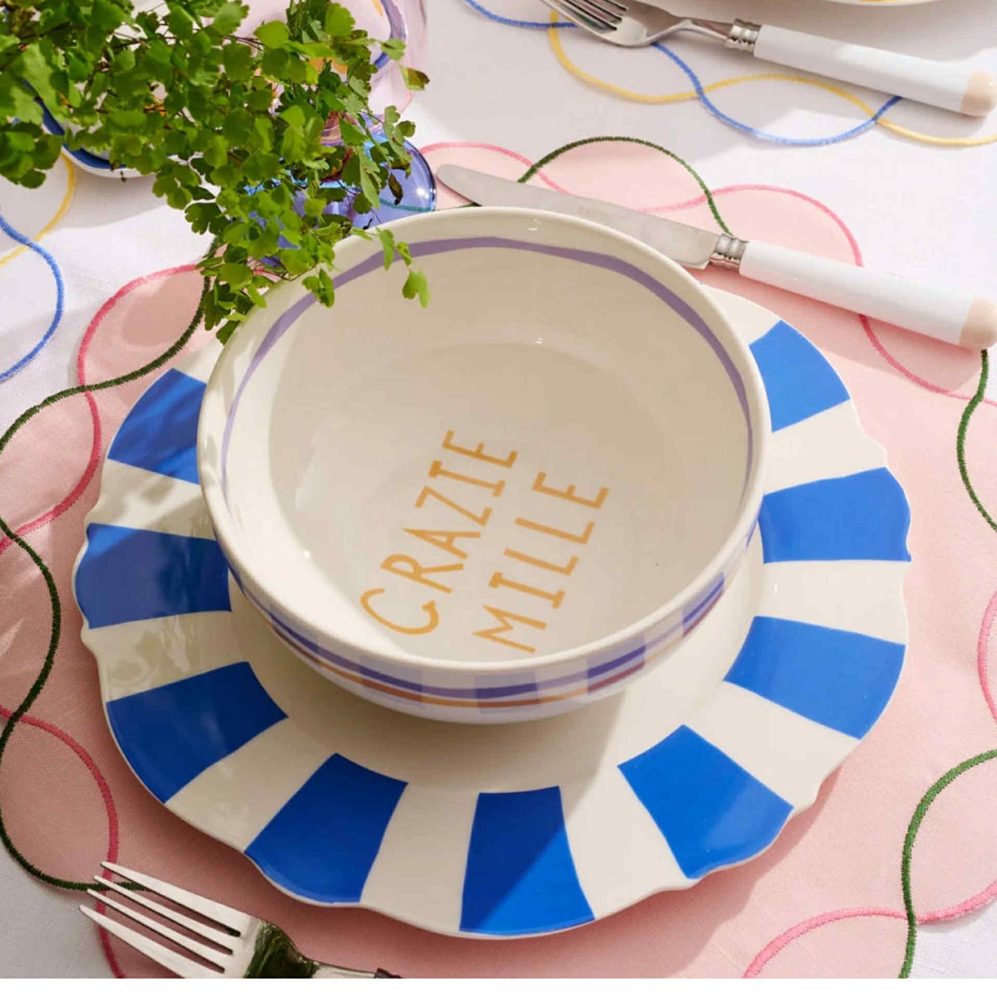 In The Roundhouse - "Grazie Mille" Dinner Plate Set