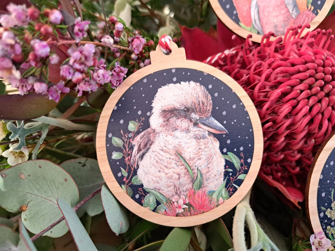 KAYLA REAY - Australian Eucalypt Ornament - Kookaburra