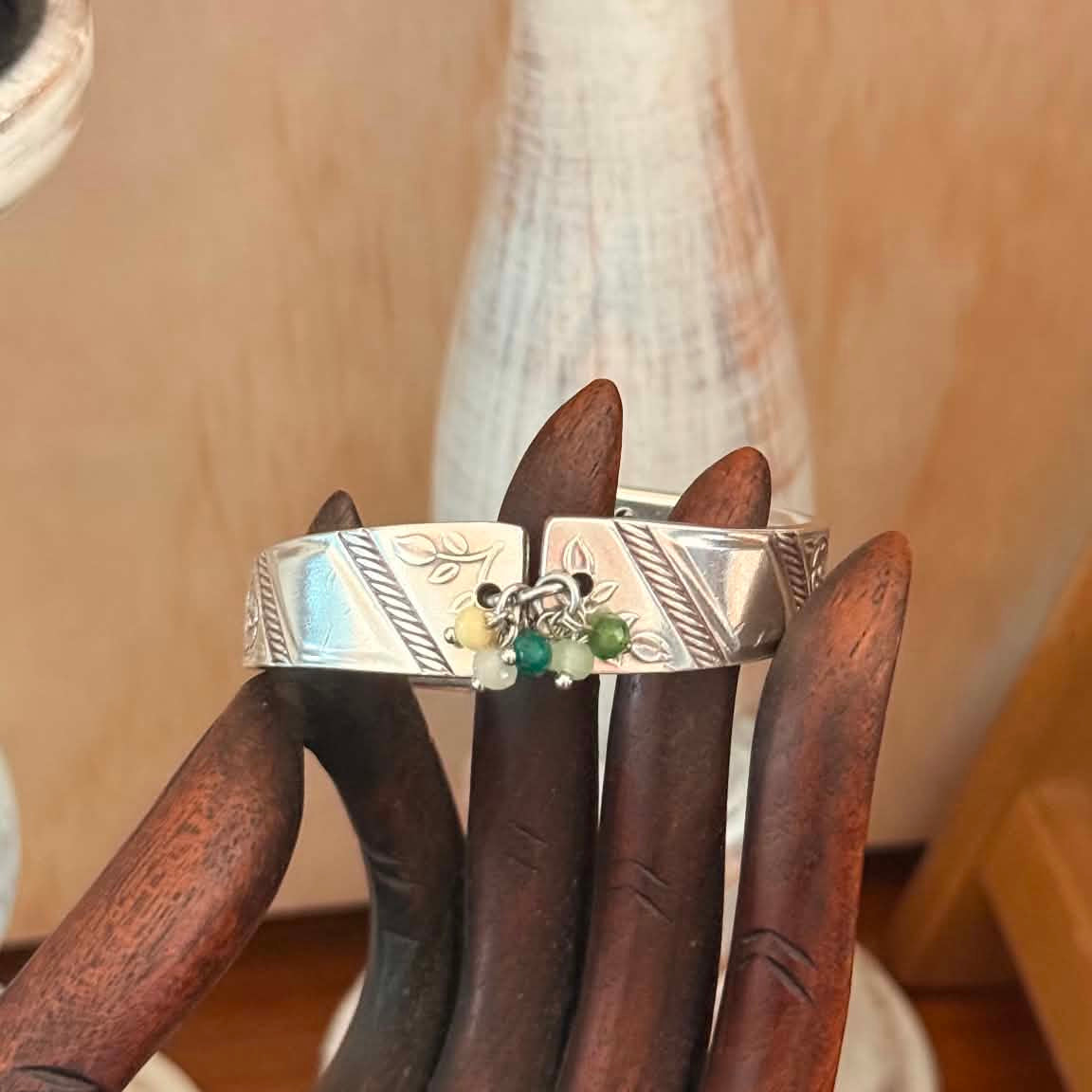 MOLLY MADE- 1950s Art Deco Spoon Handle Bracelet