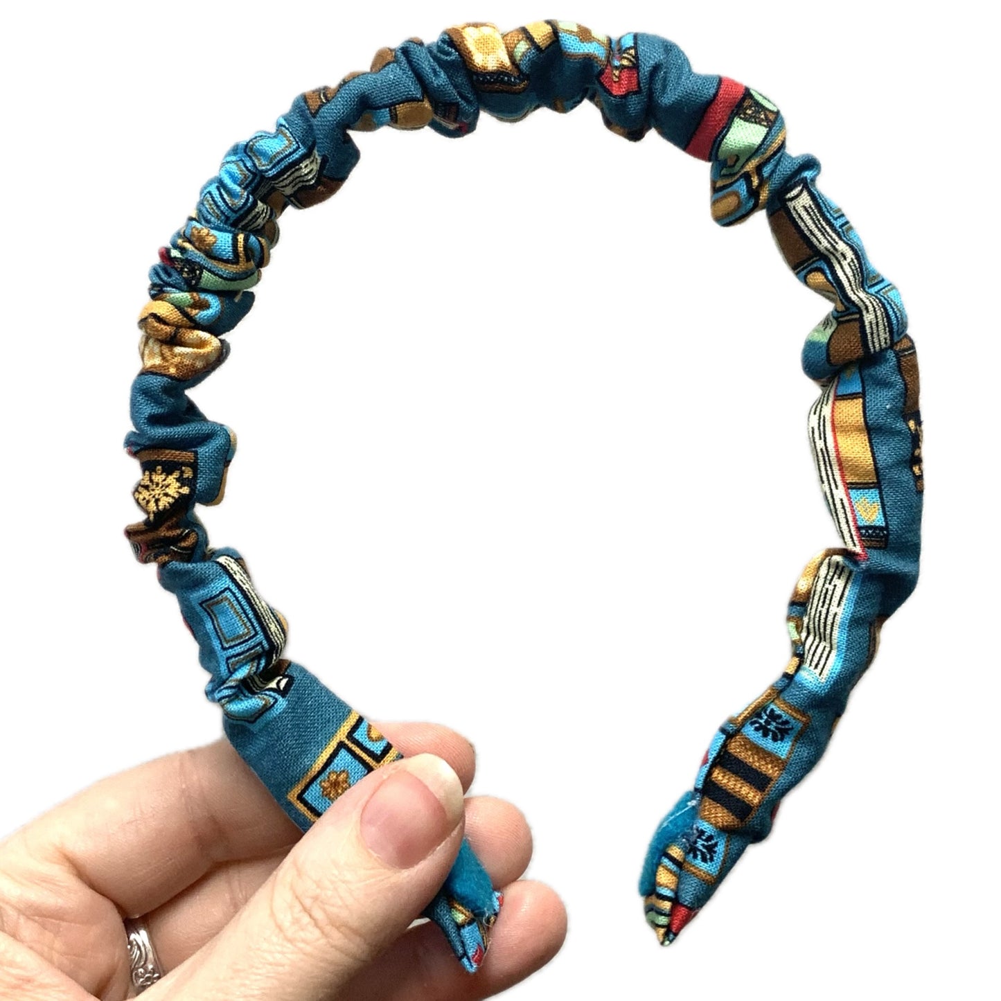 THIS BIRD HAS FLOWN - "Book Shelf"- SMALL SCRUNCHIE HEADBANDS