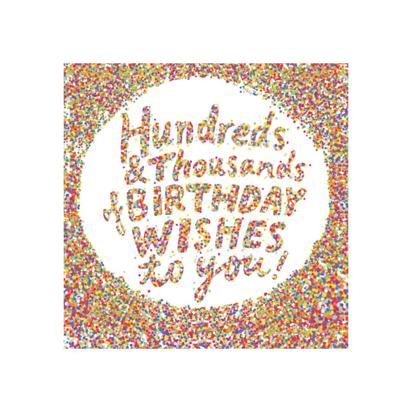 NUOVO - "100's & 1000's Birthday" SMALL GREETING CARD