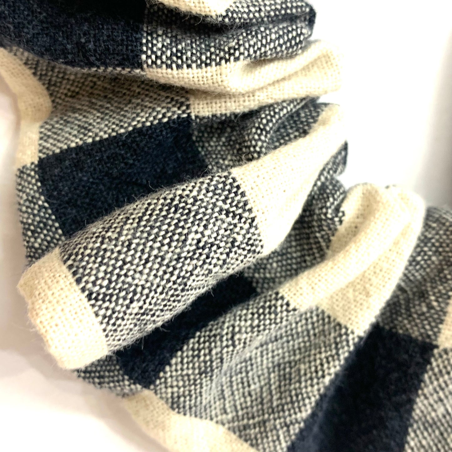 MAKIN' WHOOPEE - JUMBO "Black Check" SCRUNCHIES