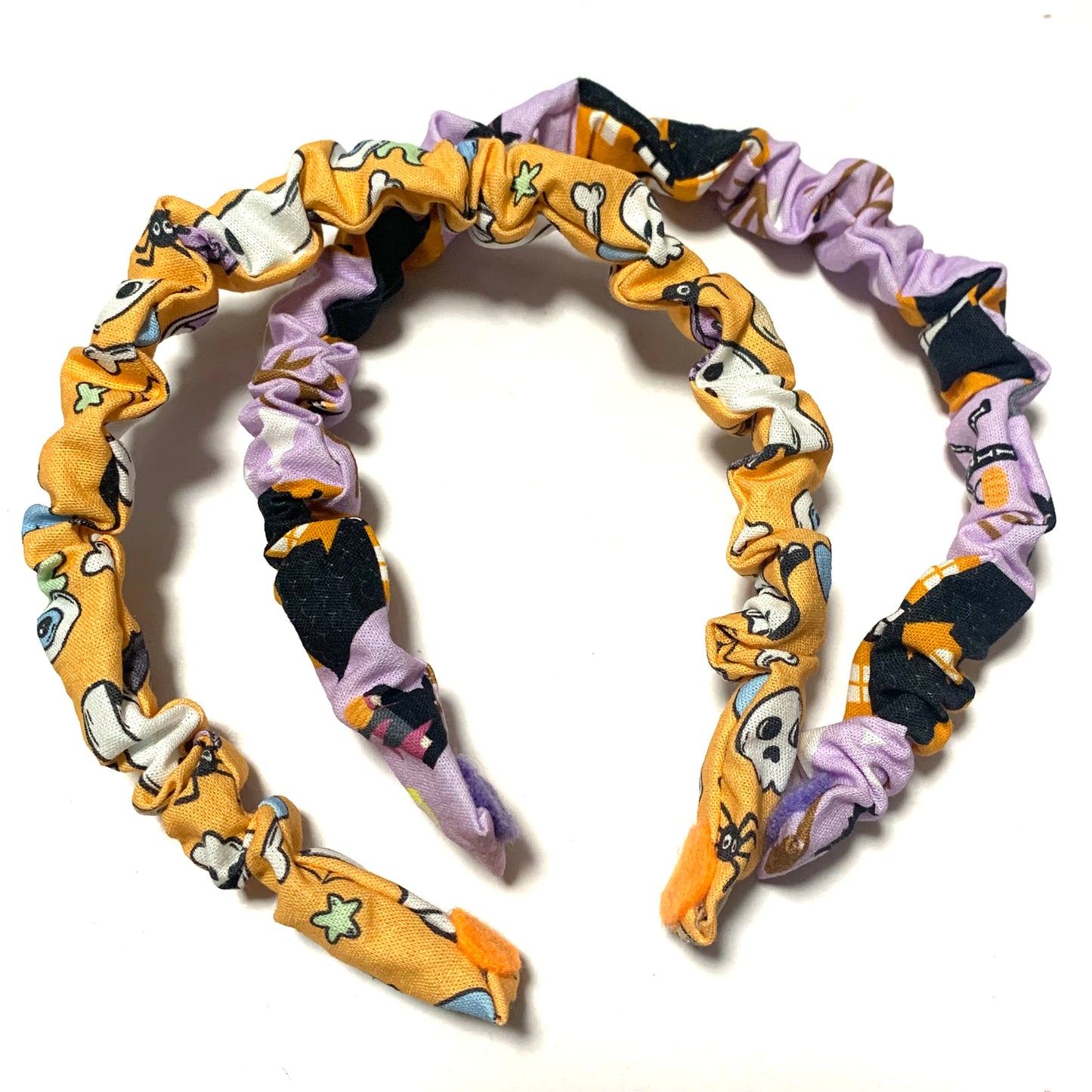 THIS BIRD HAS FLOWN - Trick or Treat- SMALL HALLOWEEN SCRUNCHIE HEADBANDS