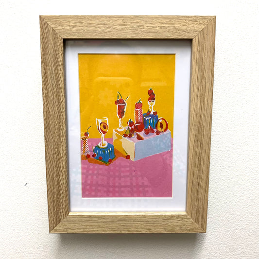 AHD PAPER CO- STILL LIFE WITH FRUIT- Framed Image